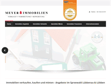 Tablet Screenshot of meyerimmobilien.net